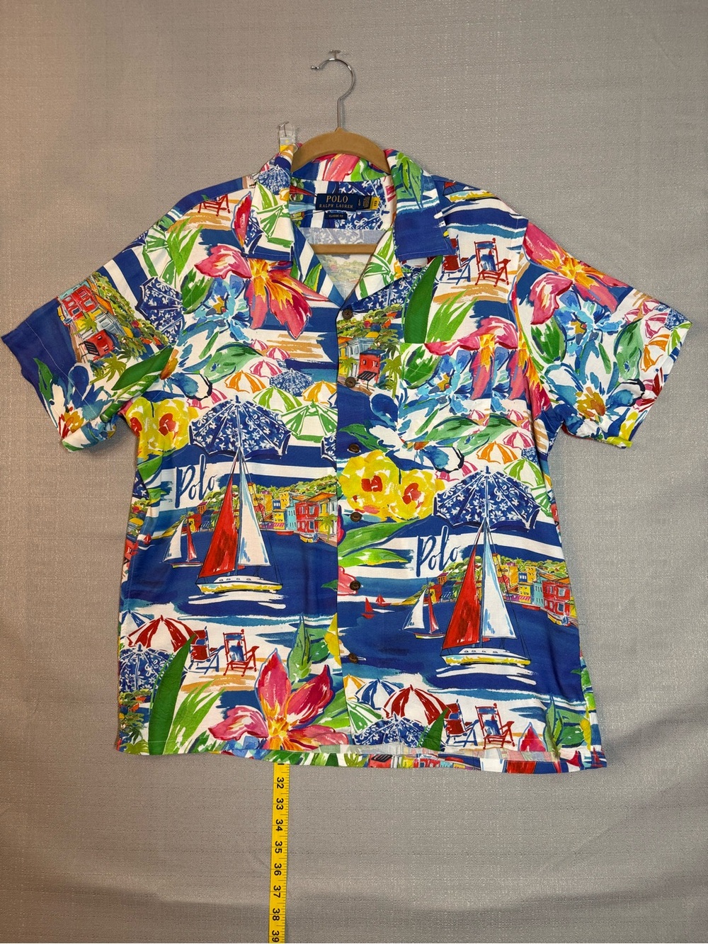 Ralph Lauren Multicolor Nautical Rivera Floral Camp Shirt - Blue Base